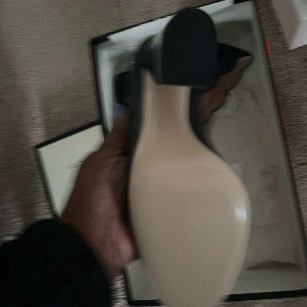 Elegant Black and Beige Heels